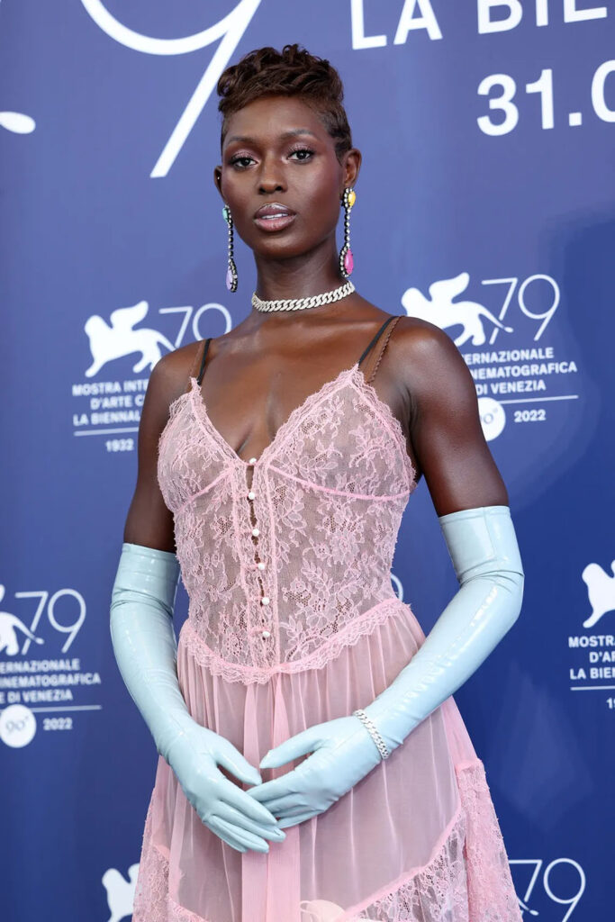 Jodie Turner-Smith Wore Gucci To The 'White Noise' Venice Film Festival Photocall