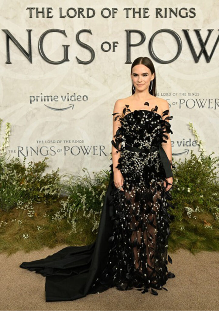 Ema Horvath Wore Elie Saab To 'The Lord Of The Rings: The Rings Of Power' London Premiere