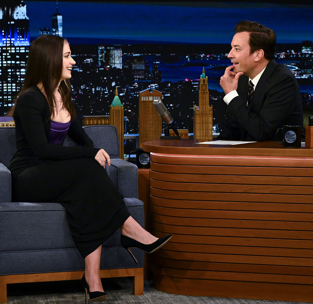 Eve Hewson Wore Versace On The Tonight Show Starring Jimmy Fallon