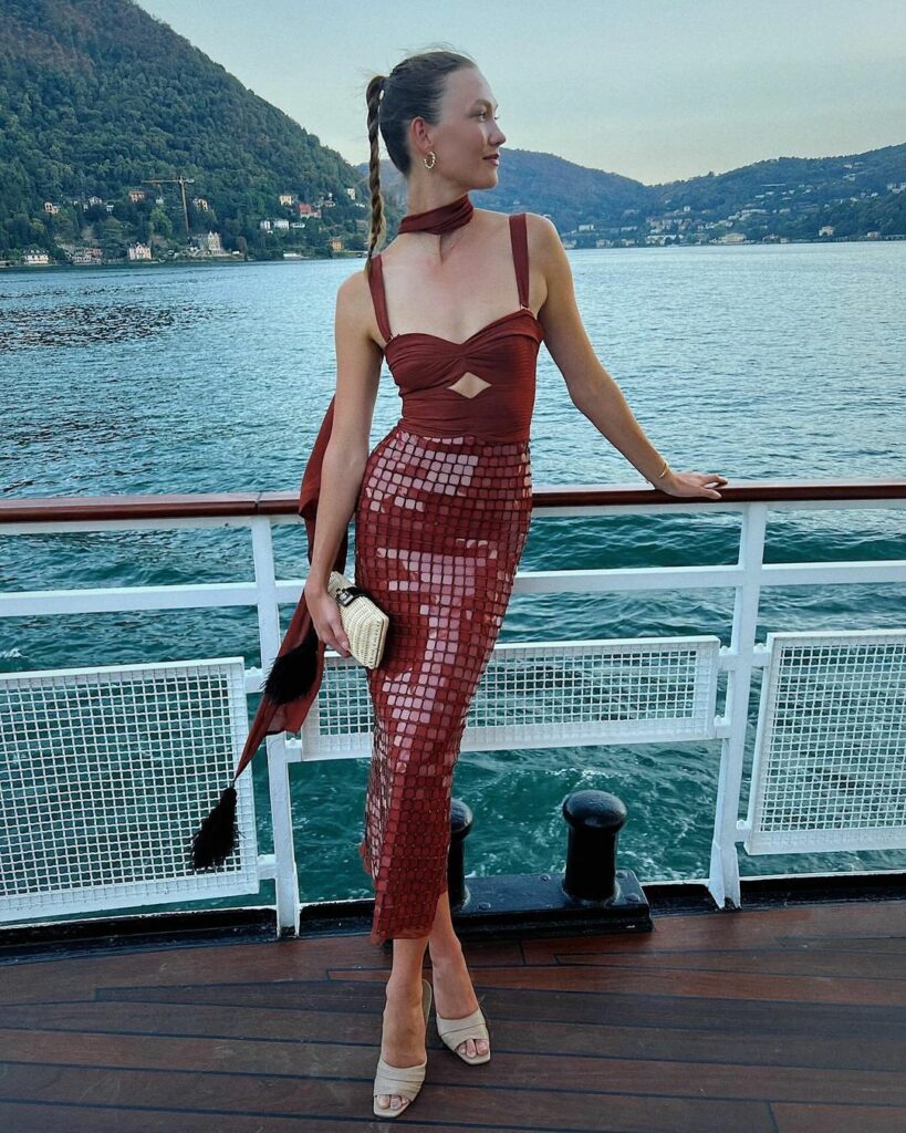 Karlie Kloss Vacations In Italy Wearing Johanna Ortiz 