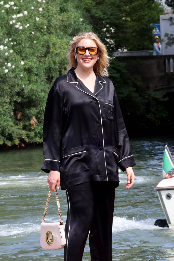 Greta Gerwig seen during the 79th Venice International Film Festival on September 01, 2022 in Venice, Italy. 
