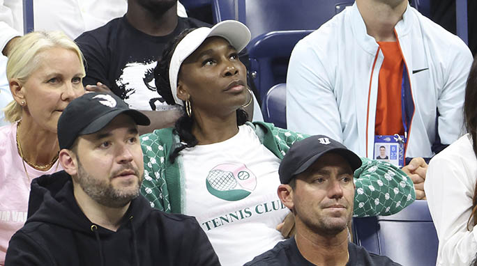 Venus Williams, Alexis Ohanian, U.S. Open