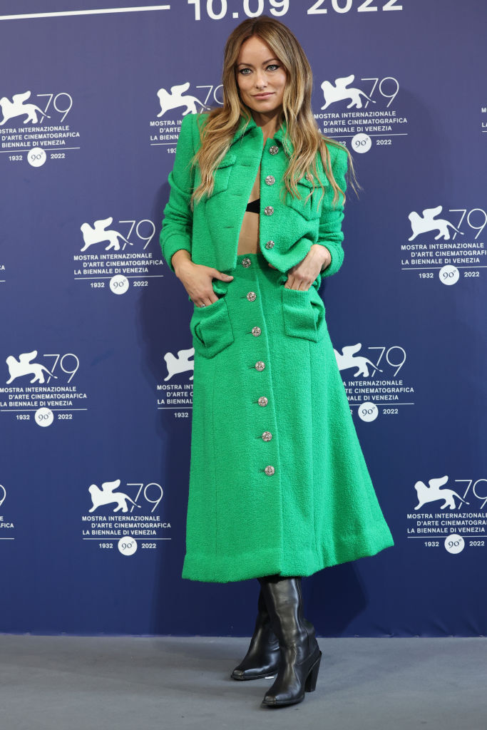 VENICE, ITALY - SEPTEMBER 05: Director Olivia Wilde attends the photocall for "Don't Worry Darling" at the 79th Venice International Film Festival on September 05, 2022 in Venice, Italy. (Photo by Vittorio Zunino Celotto/Getty Images)