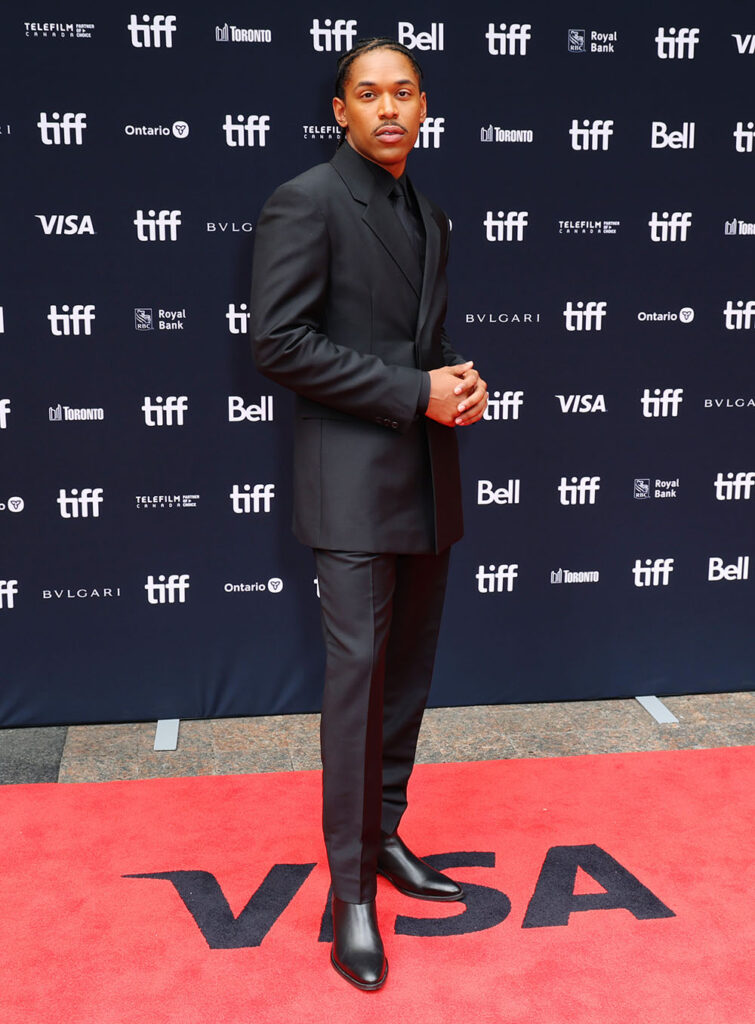 Kelvin Harrison Jr. Prada  Toronto Film Festival Premiere