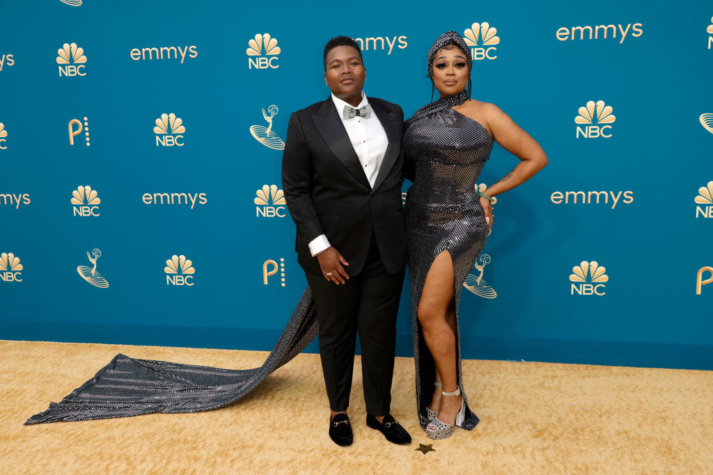 LOS ANGELES, CALIFORNIA - SEPTEMBER 12: Sam Jay and Yanise Monét attend the 74th Primetime Emmys at Microsoft Theater on September 12, 2022 in Los Angeles, California. (Photo by Frazer Harrison/Getty Images)