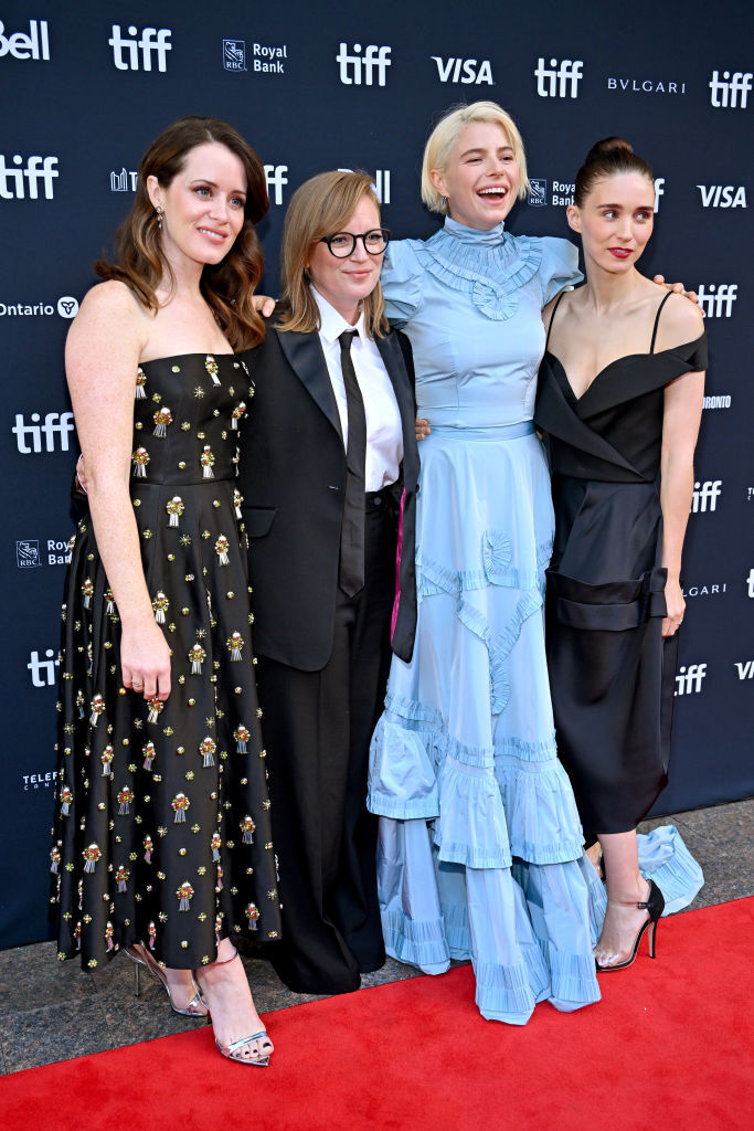 (L-R) Claire Foy, Sarah Polley, Jessie Buckley, and Rooney Mara attend the 
