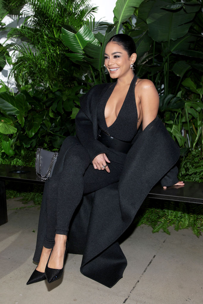 NEW YORK, NEW YORK - SEPTEMBER 14: Vanessa Hudgens attends the Michael Kors Collection Spring/Summer 2023 Runway Show on September 14, 2022 in New York City. (Photo by Dimitrios Kambouris/Getty Images for Michael Kors)