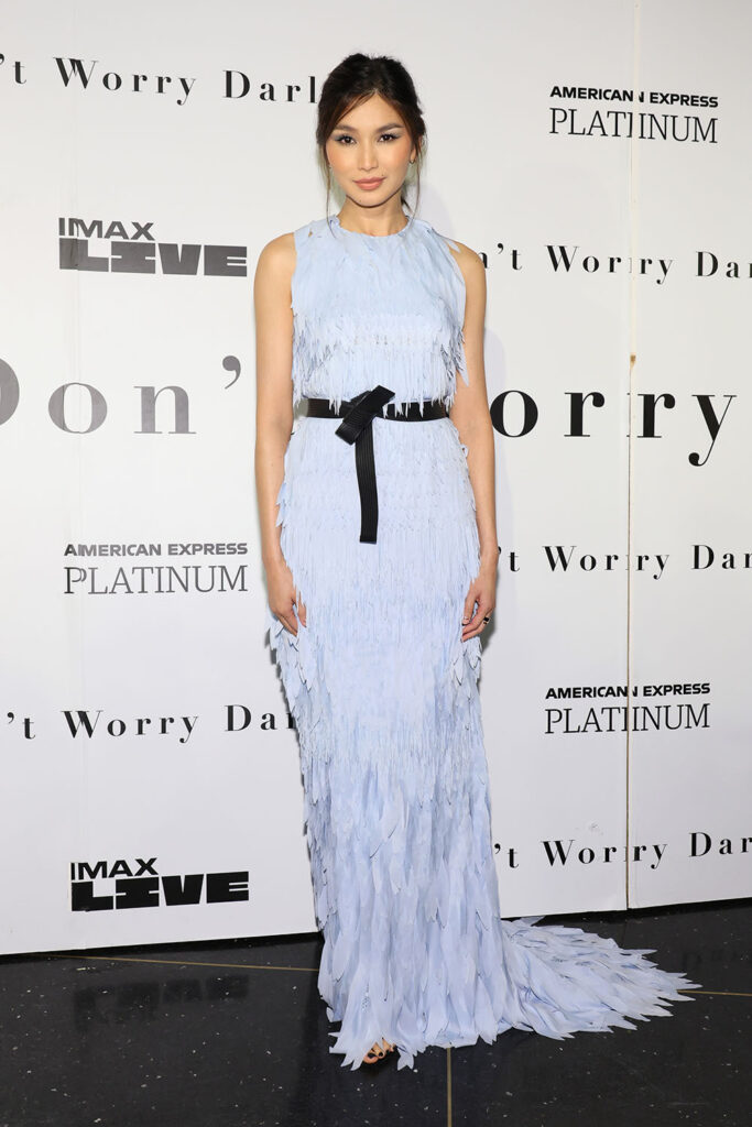 Gemma Chan Wore Louis Vuitton To The 'Don't Worry Darling' New York Photocall 