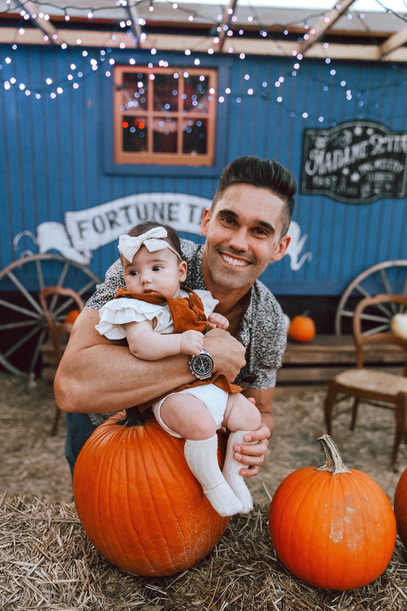Pumpkin Patch Photos with baby