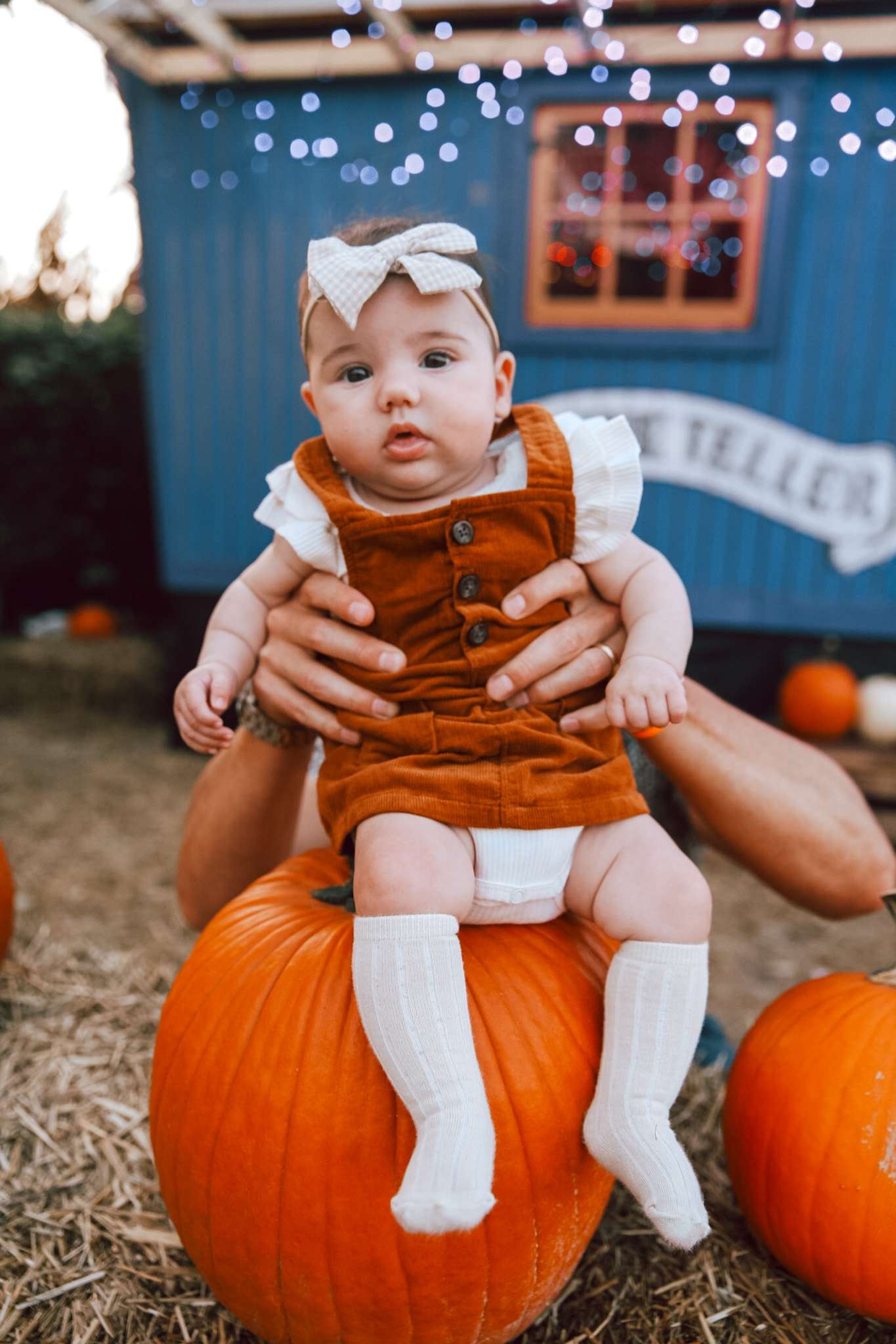 Baby at Pumpkin patch