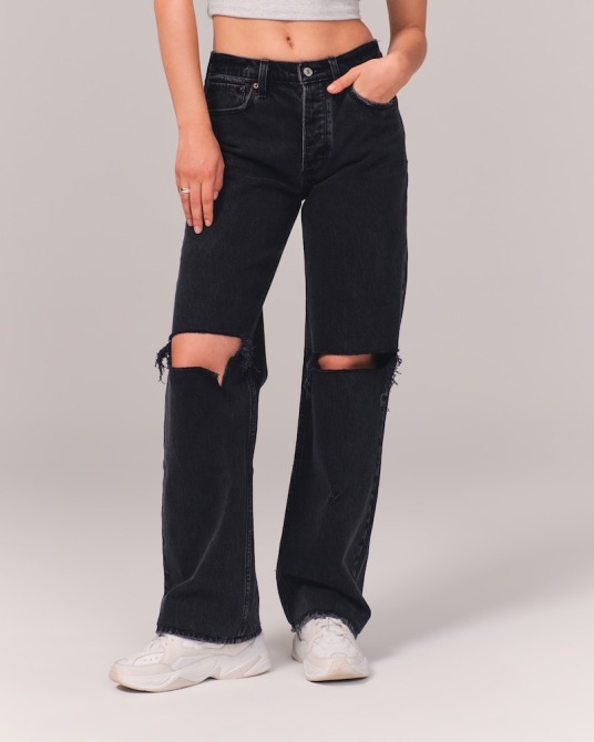 Abercrombie & Fitch Low Rise 90s Baggy Jean