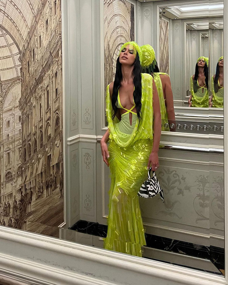 Bruna Marquezine Wore The Attico During Milan Fashion Week