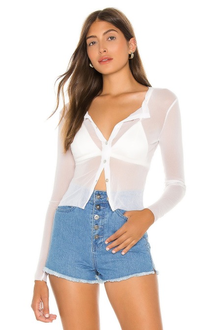 Only Hearts Mesh Cardigan Revolve