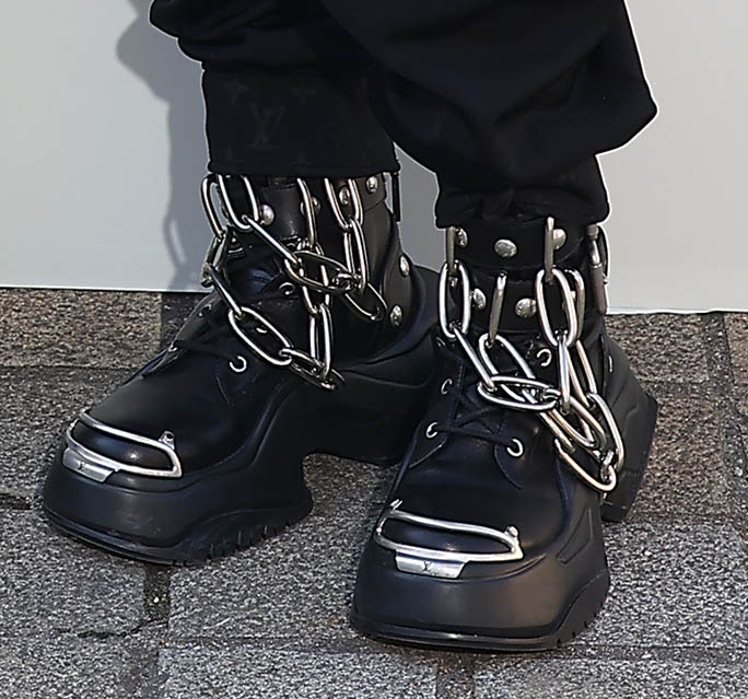 Janet Jackson, Combat Boots, Louis Vuitton Show 