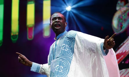 Youssou N’Dour performs on stage
