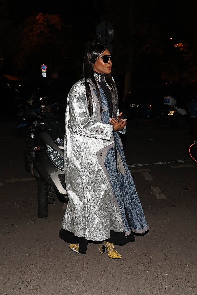 Naomi Campbell, Boots, Paris Fashion Week 