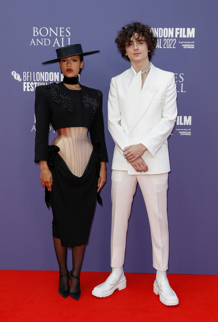 Taylor Russell and Timothée Chalamet attend the 
