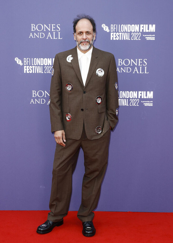 Luca Guadagnino in Loewe 
Bones and All London Film Festival Premiere