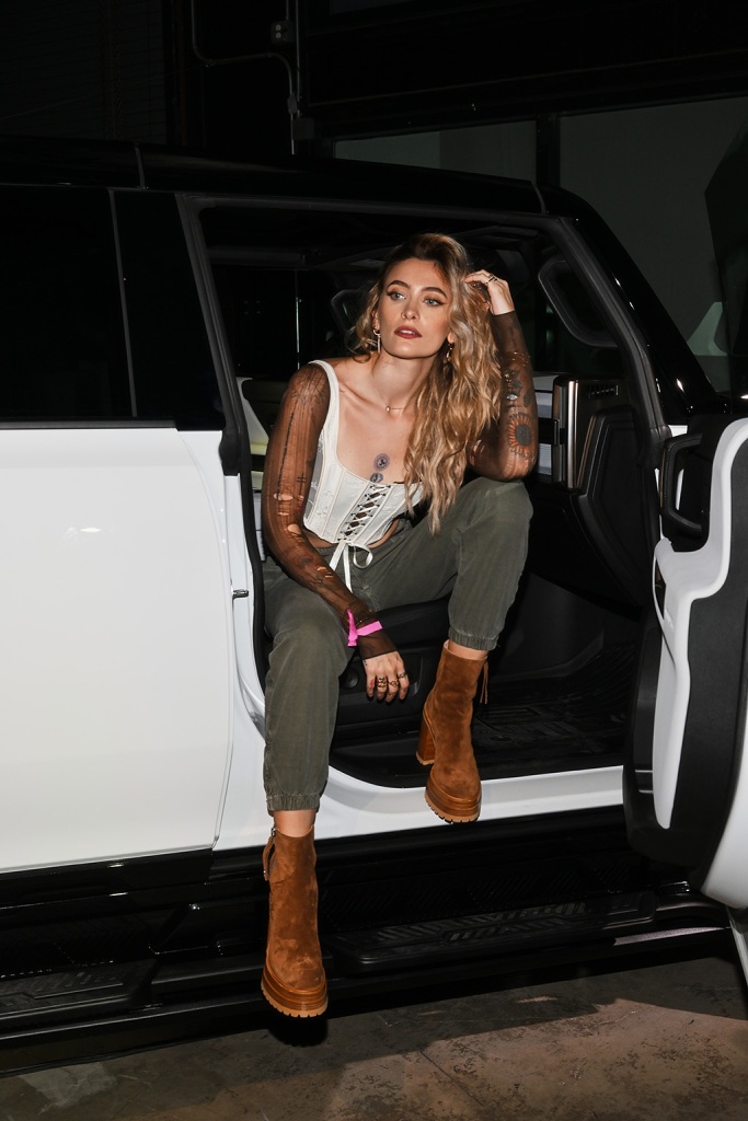 Paris Jackson at the GMC Hummer EV Campaign Launch with Don C held on October 11, 2022 in Los Angeles, California.