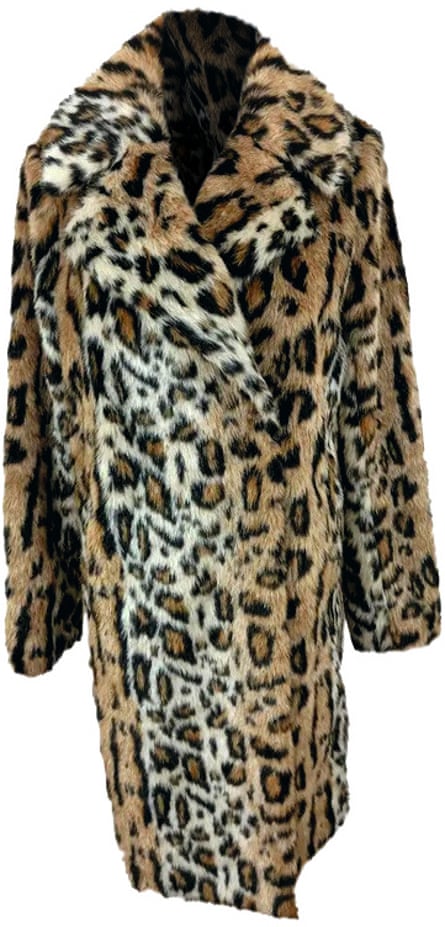 faux leopard coat