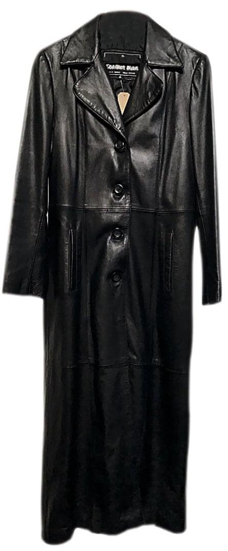 leather maxi coat