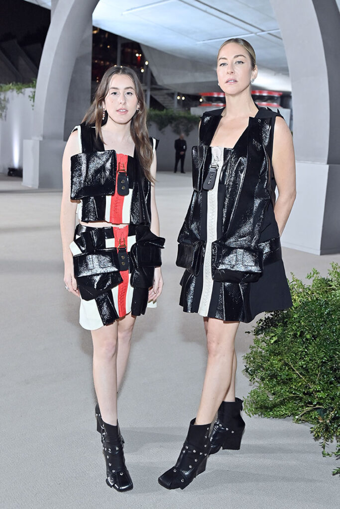 Alana and Este Haim 
Louis Vuitton @ The Academy Museum Gala