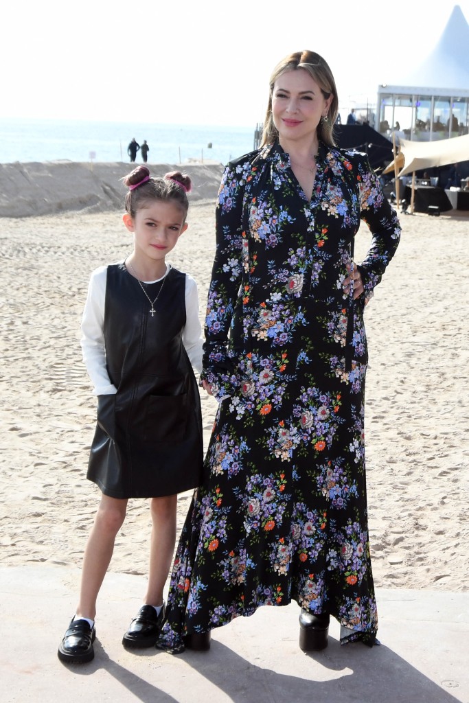 Cannes Actress Alyssa Milano and daughter Elizabella arrive at the Hollywood Reporter Women photocall during Mip Com Cannes. 17 Oct 2022 Pictured: Alyssa-Milano-and-daughter-Elizabella. Photo credit: Pixmedia/ MEGA TheMegaAgency.com +1 888 505 6342 (Mega Agency TagID: MEGA908683_004.jpg) [Photo via Mega Agency]