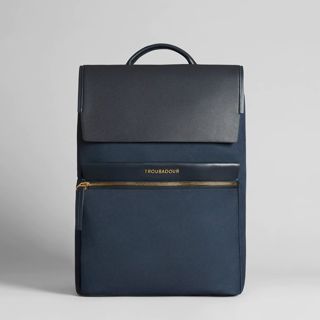 troubador navy backpack