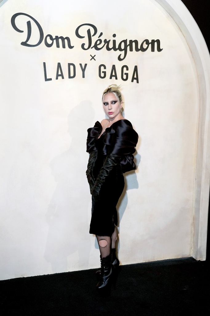 Lady Gaga is seen as Dom Pérignon and Lady Gaga pursue their creative dialogue at Sheats Goldstein Residence on October 20, 2022 in Los Angeles, California. 
