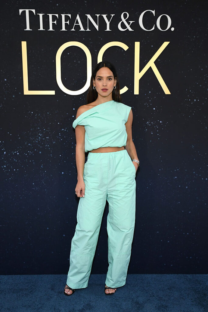 Adria Arjona attends as Tiffany & Co. celebrates the launch of the Lock Collection