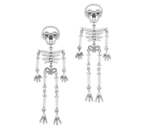 BAUBLEBAR Grim Halloween Skeleton Dangle Earrings
