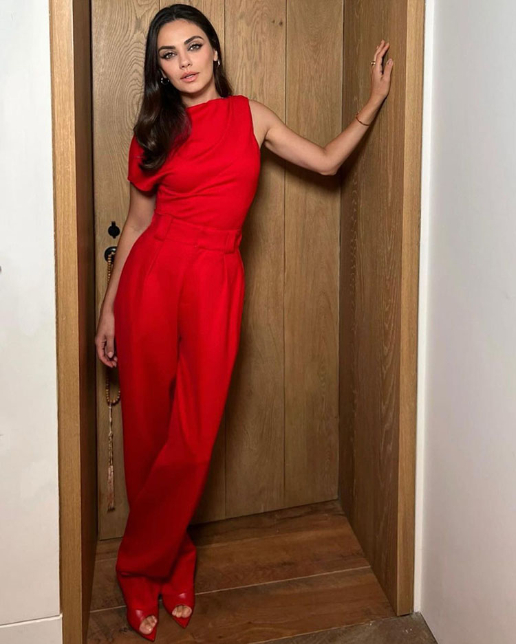 Mila Kunis Wore Et Ochs Promoting 'Luckiest Girl Alive'

Red