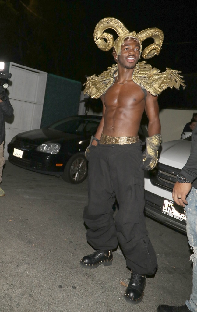 Lil Nas is seen on October 31, 2022 in Los Angeles, California. 