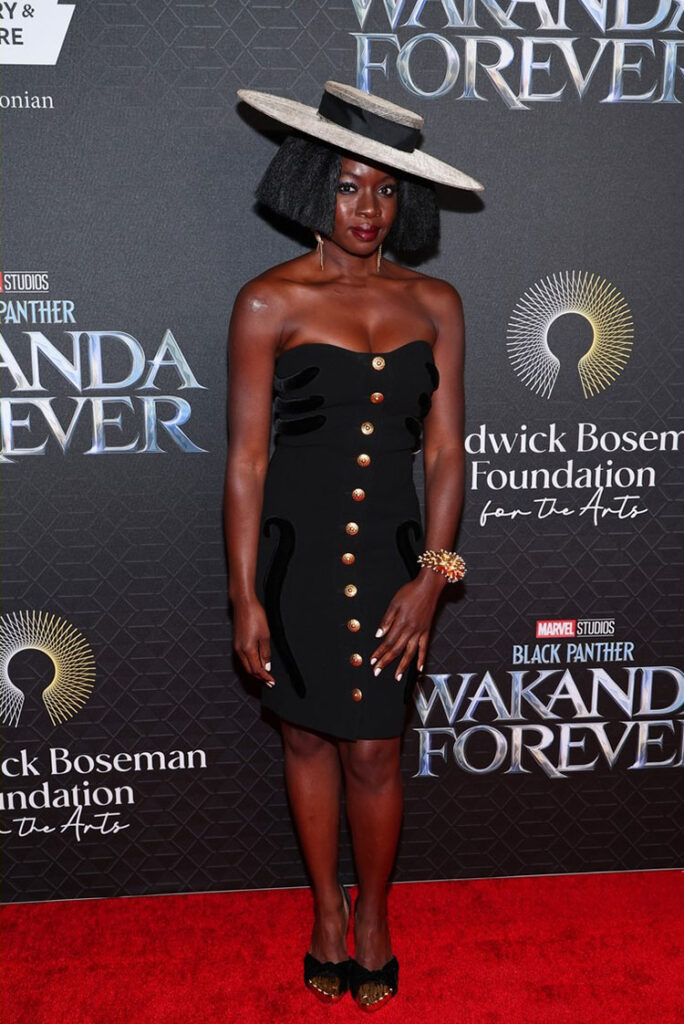 Danai Gurira
Schiaparelli 
'Black Panther: Wakanda Forever' Washington Screening