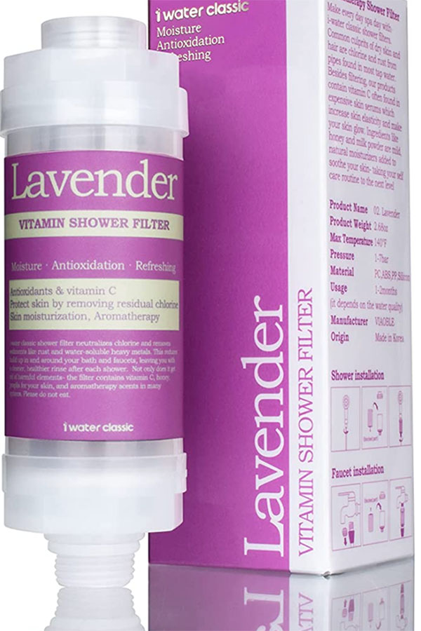Lavender shower head infuser.