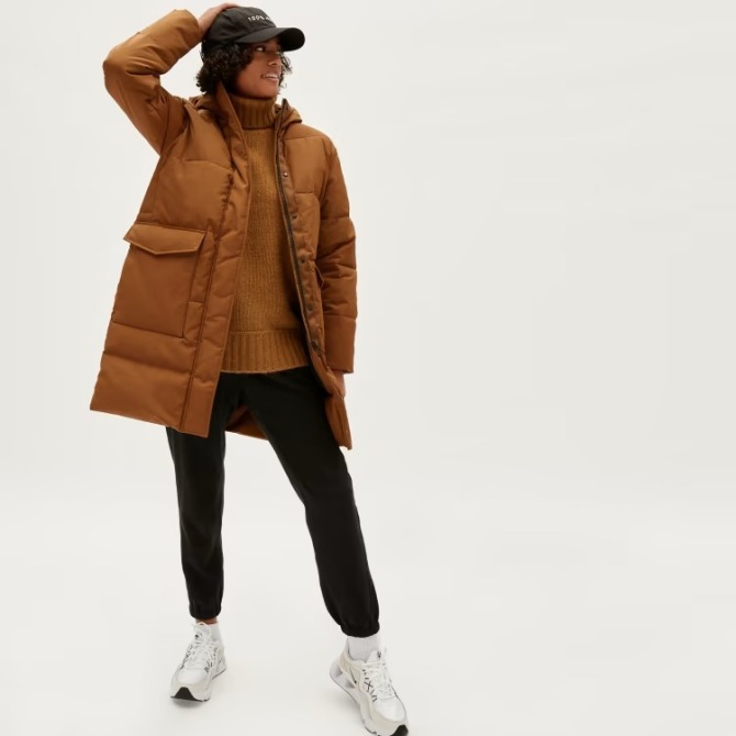 Everlane The ReNew Long Puffer