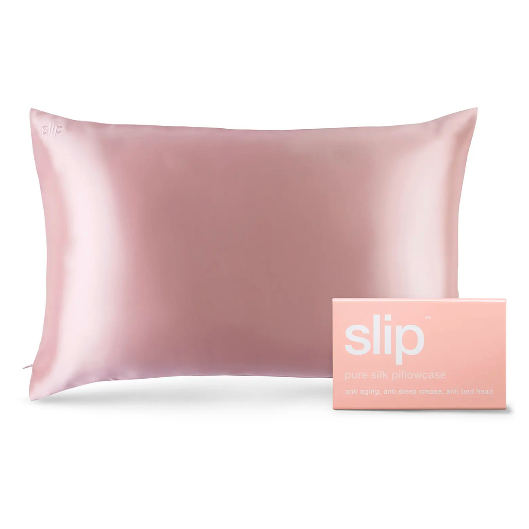 slip pink pillowcase