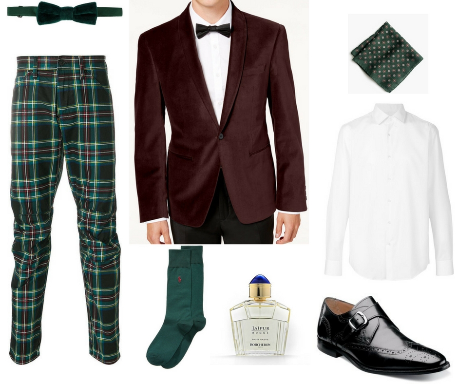 office holiday party outfit, holiday outfit for guys