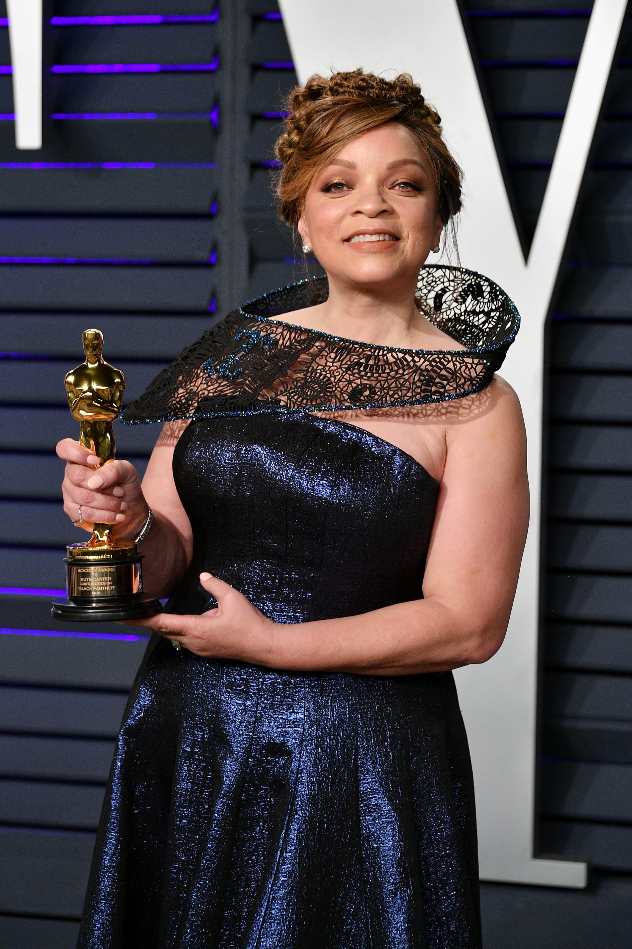 BEVERLY HILLS, CA - FEBRUARY 24:  Best Costume Design winner for 'Black Panther' Ruth E. Carter attends the 2019 Vanity Fair Oscar Party hosted by Radhika Jones at Wallis Annenberg Center for the Performing Arts on February 24, 2019 in Beverly Hills, California.  (Photo by Dia Dipasupil/Getty Images)