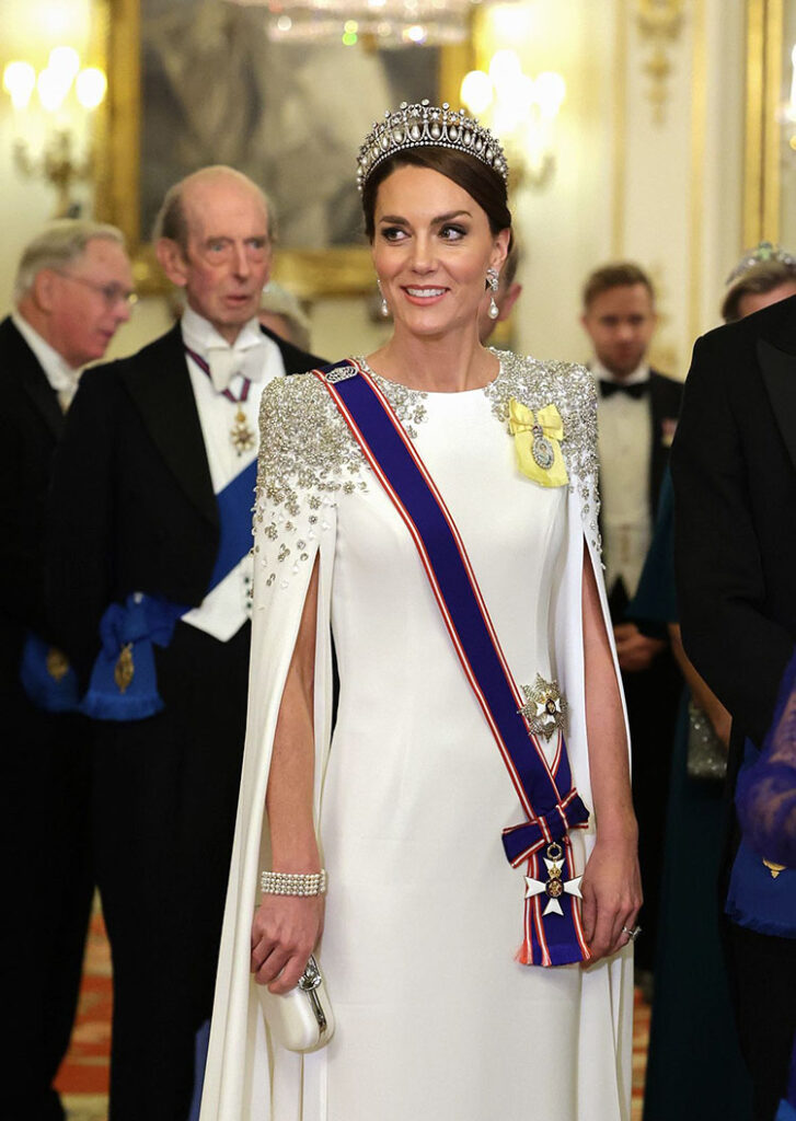 Catherine, Princess of Wales Wore Jenny Packham To The State Banquet
