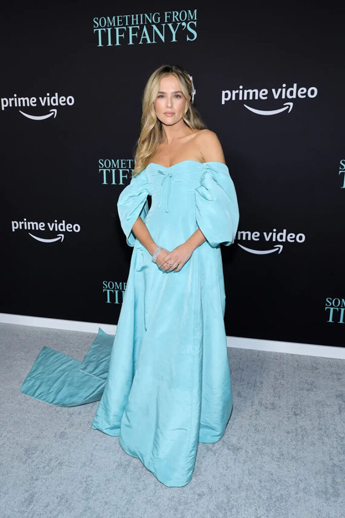 Zoey Deutch Wore Carolina Herrera To The 'Something From Tiffany's' LA Premiere