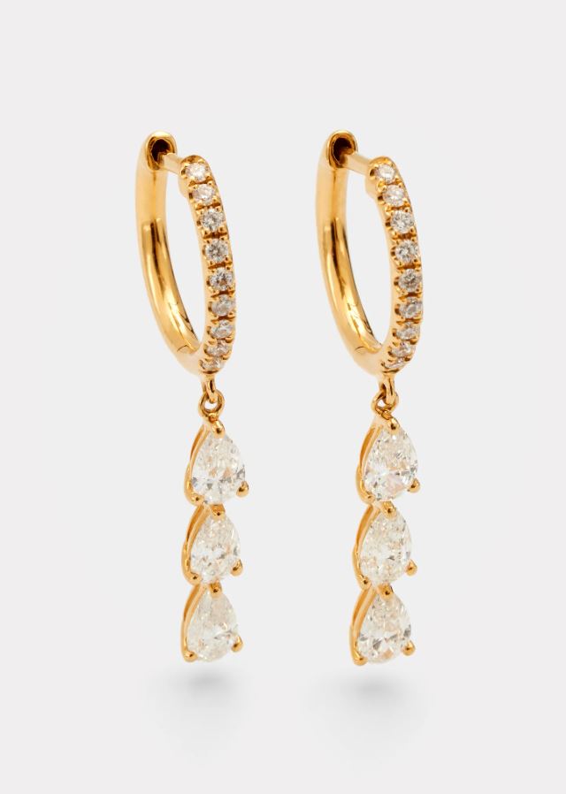 ANITA KO 18k Gold Triple Diamond Huggie Hoop Earrings what gemstones say about you
