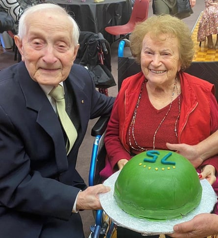 Abram and Cesia on their 75th wedding anniversary