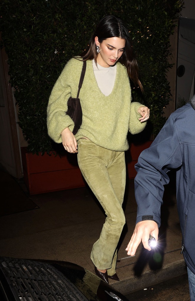 Kendall Jenner out at dinner at Giorgio Baldi in Santa Monica Calif. on Dec. 2, 2022.