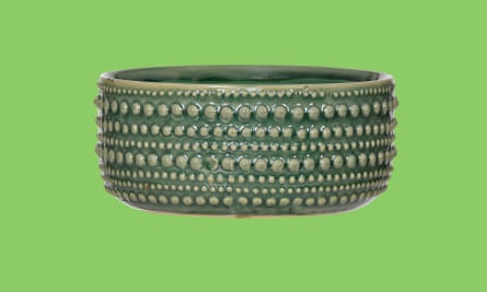 Studded ceramic bowl
