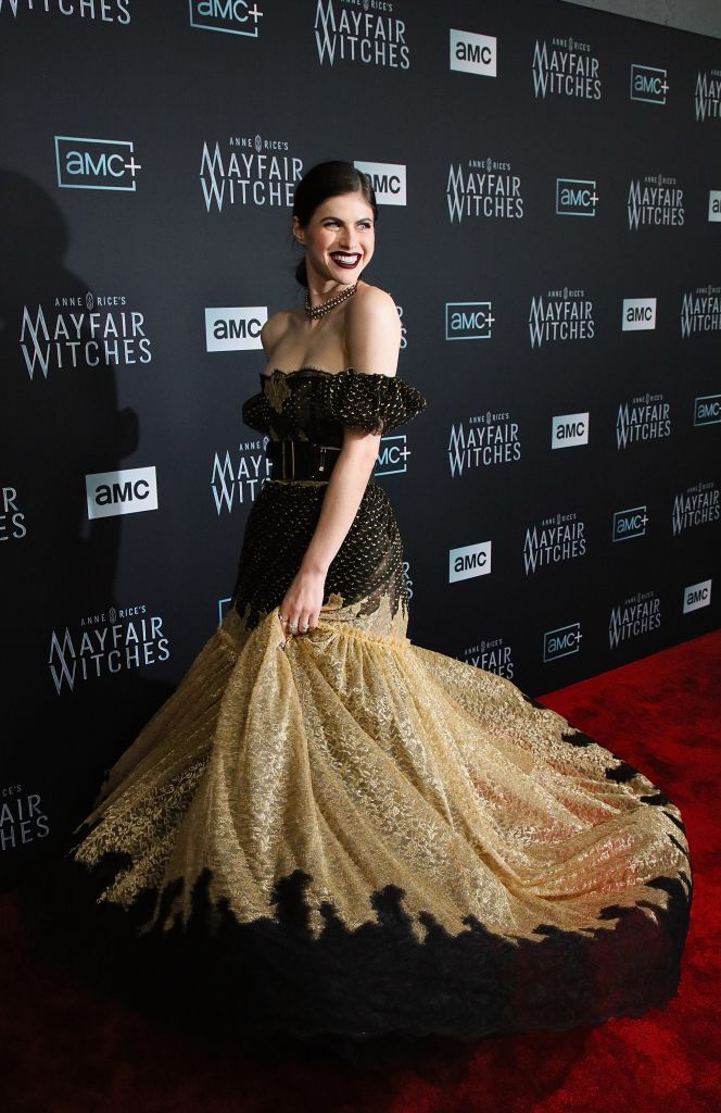 LOS ANGELES, CALIFORNIA - DECEMBER 07: Alexandra Daddario attends the Los Angeles Premiere of AMC Network's "Anne Rice's Mayfair Witches" at Harmony Gold on December 07, 2022 in Los Angeles, California. (Photo by Robin L Marshall/Getty Images)