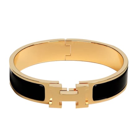 Black and gold Clic Clac bangle