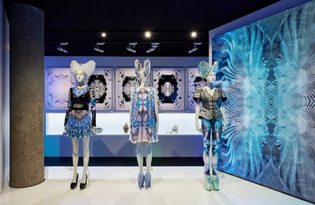 Installation view of Plato’s Atlantis collection at Alexander McQueen: Mind, Mythos, Muse