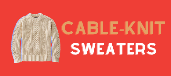 men's cable-knit sweaters