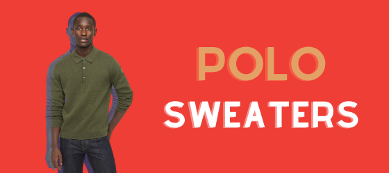 about men's polo sweaters